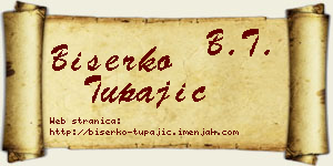 Biserko Tupajić vizit kartica